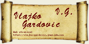 Vlajko Gardović vizit kartica